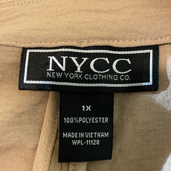 NYC Women's Utility Jacket in Tan Size 1X - Picture 7 of 7